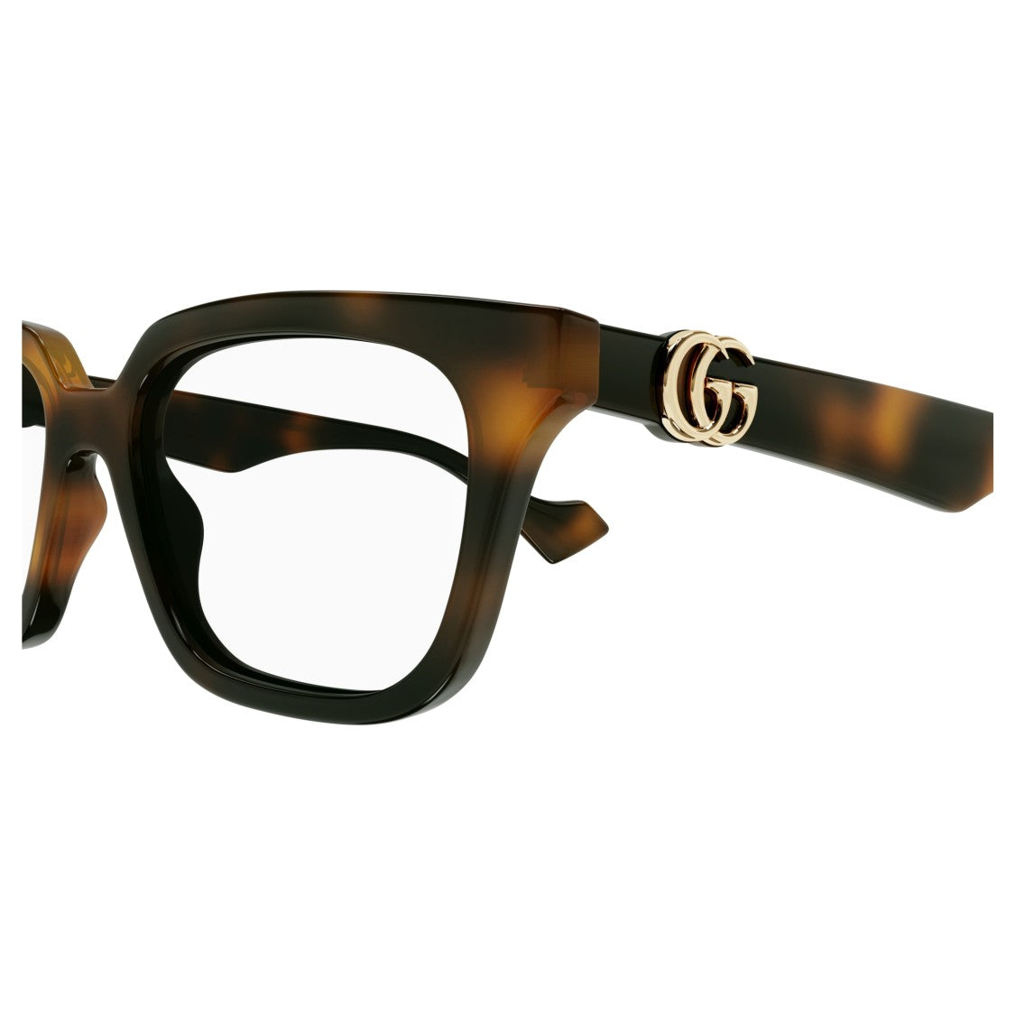 Gucci Gg1536o Square Tortoiseshell Eyeglasses