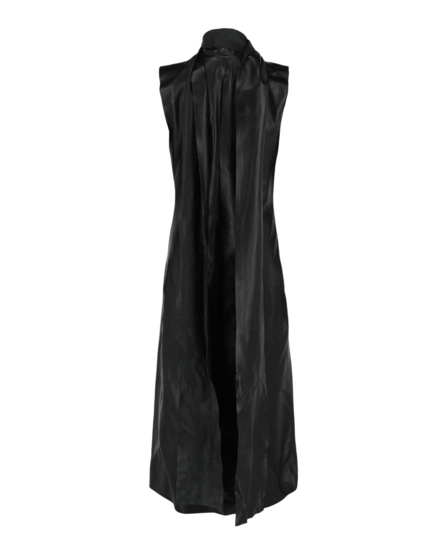 Givenchy Lavalliere Leather Midi Dress