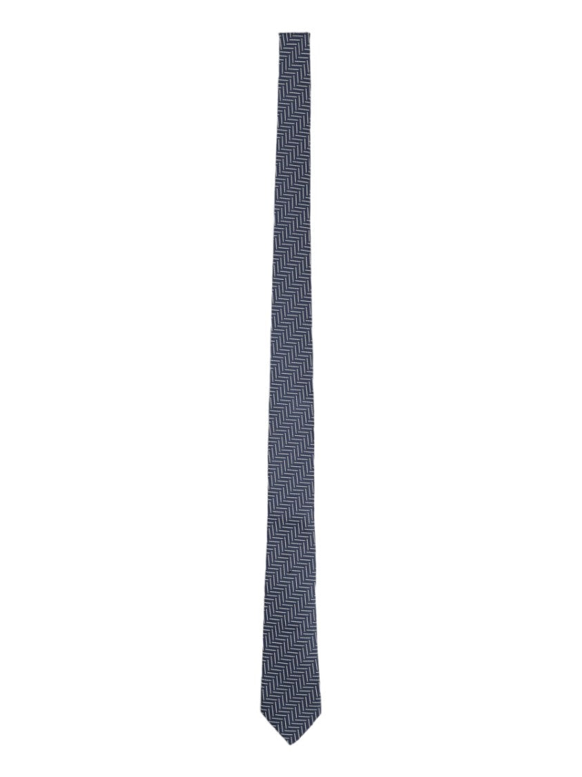 Tom Ford Slim Herringbone Pattern Silk Tie