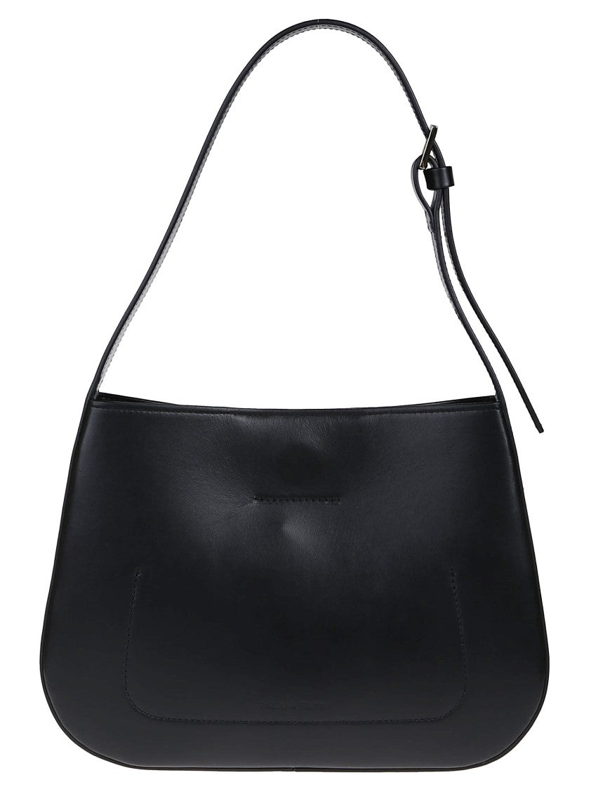 Fabiana Filippi Eclissi Smooth Black Leather Hobo