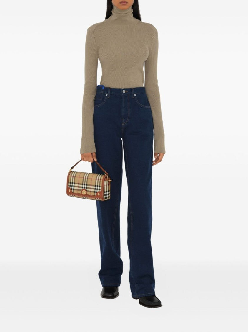 Burberry Rectangular Handbag With Classic Check Pattern
