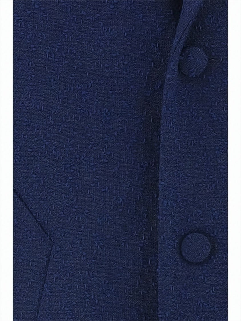 Ami Paris Tailored Wool-Blend Casual Coat With Structured Collar