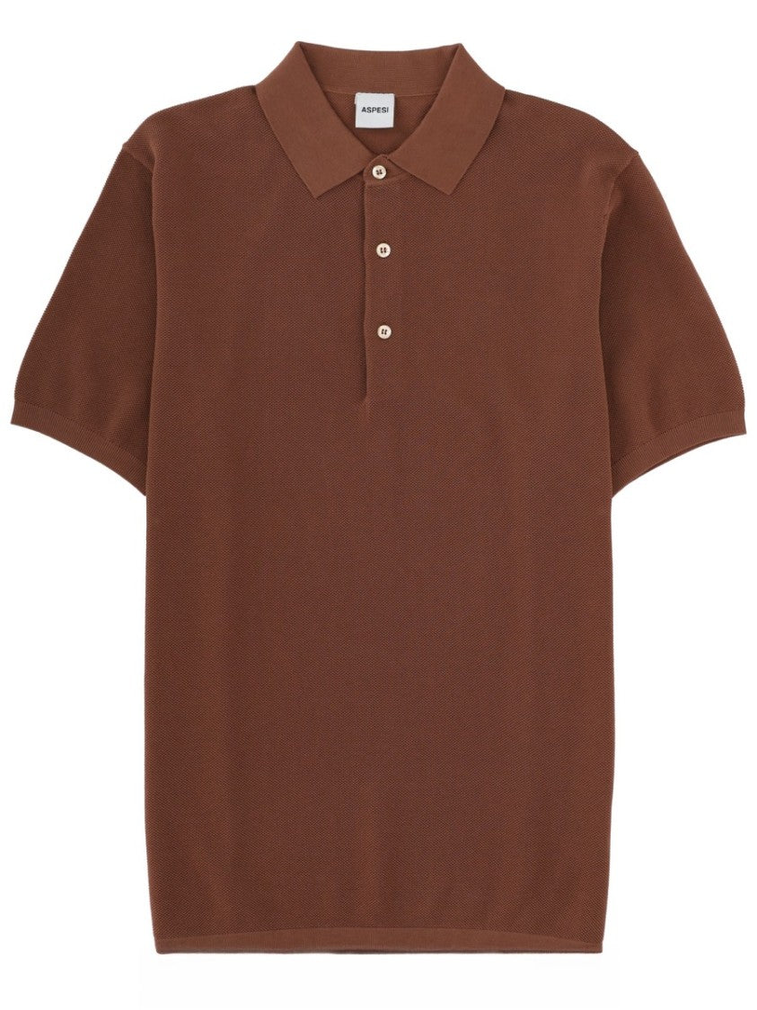 Aspesi Regular Fit Cotton Short Sleeve Polo Shirt