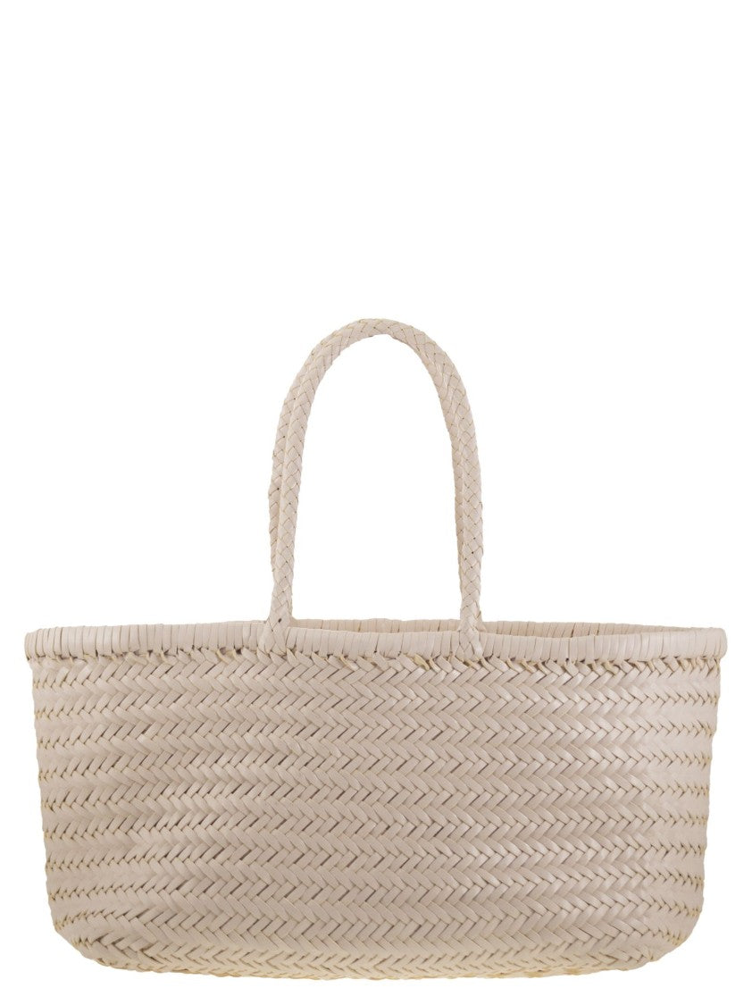 Dragon Bamboo Triple Jump Big - Woven Leather Bag