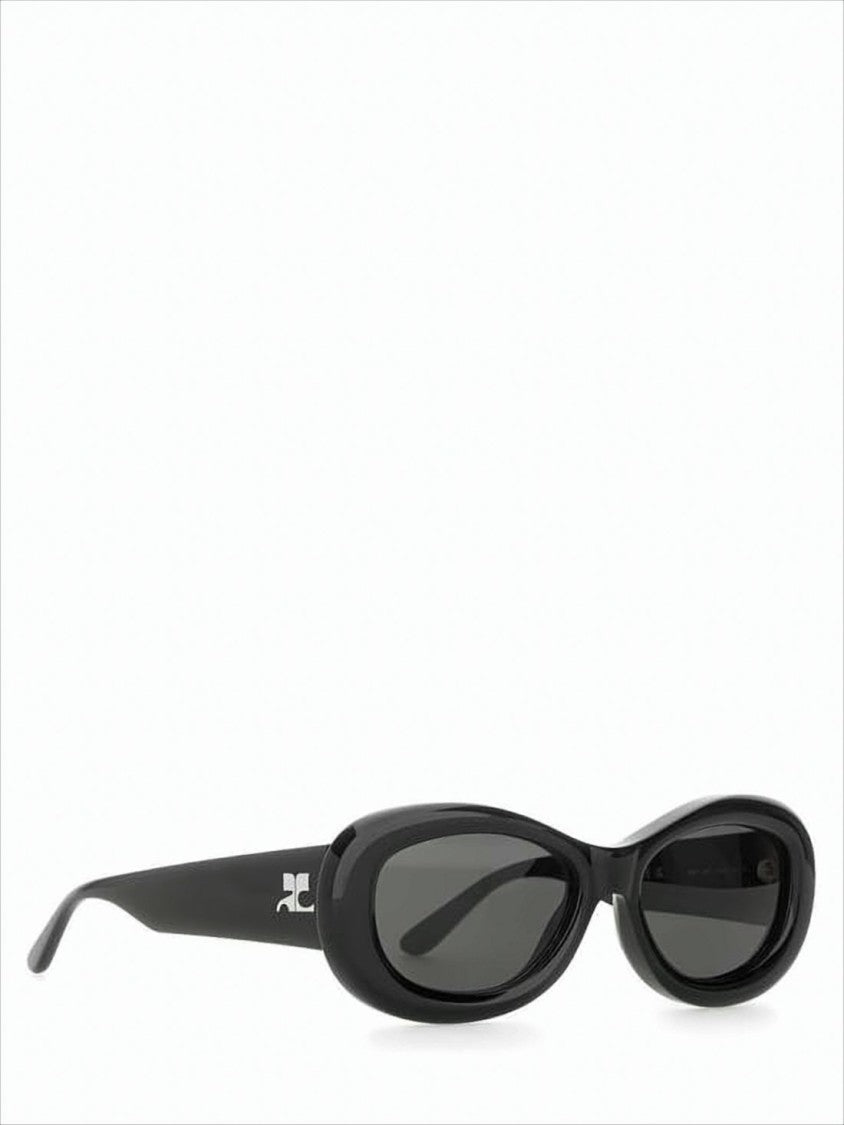 Courrèges Oval-Frame Sunglasses With Finish