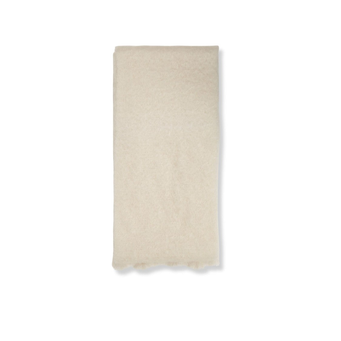 Jil Sander Bouclé Fringe Edge Logo Scarf