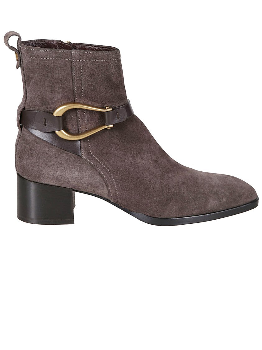 Roberto Festa Rich Brown Leather Boots With Classic Silhouette