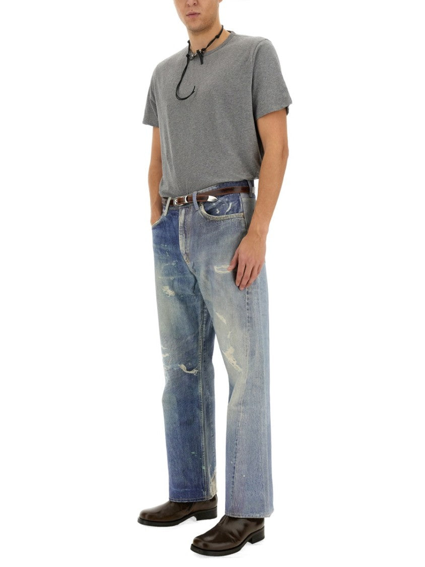 Our Legacy Third Cut Distressed Relaxed Fit Denim Jeans