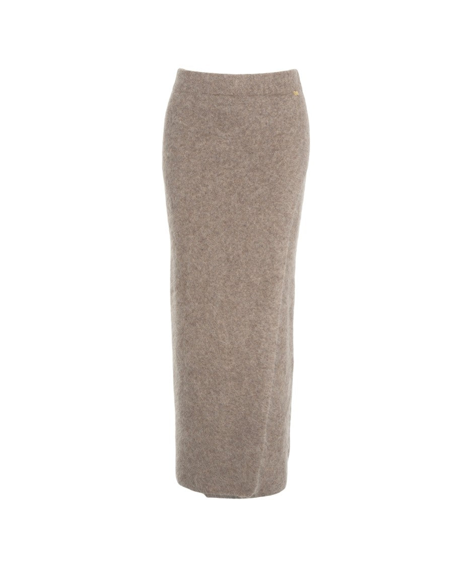 Guess By Marciano Slim-Fit Knit Midi Skirt With Discreet Logo Detail