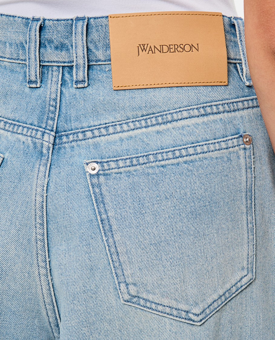 J. W. Anderson Wide Jeans With Adjustable Ankle Height Belts