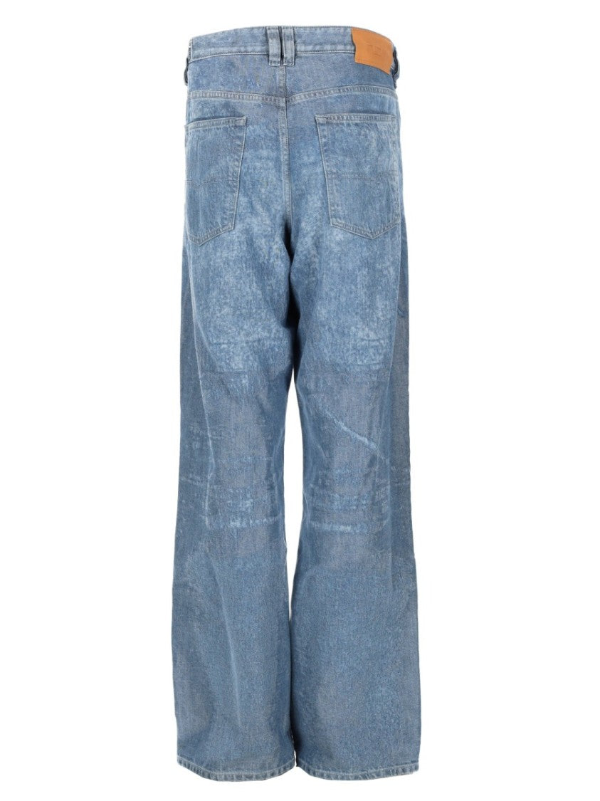 Diesel 2001 D-Macro-Fsi1 Faded Wide Jeans