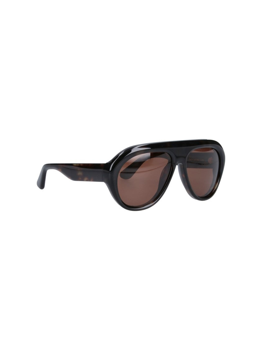 Chimi Teardrop Frame Brown Acetate Sunglasses With Polarized Lenses