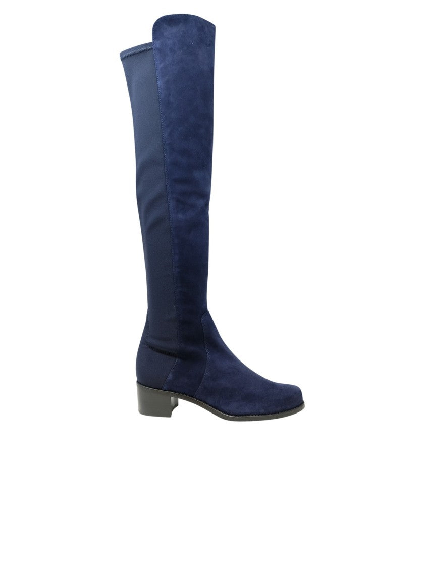 Stuart Weitzman Blue Suede Reserve Boots