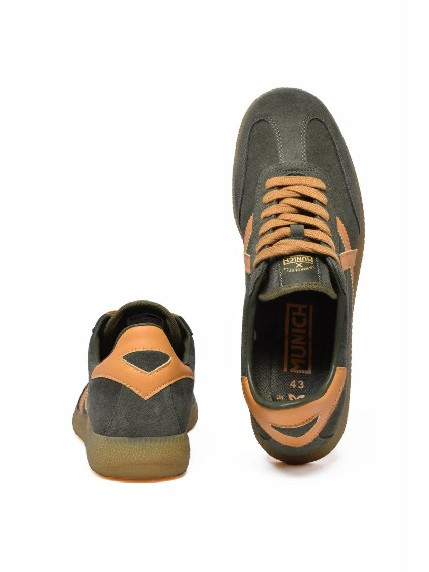 Munich Green Suede Classic Sneakers