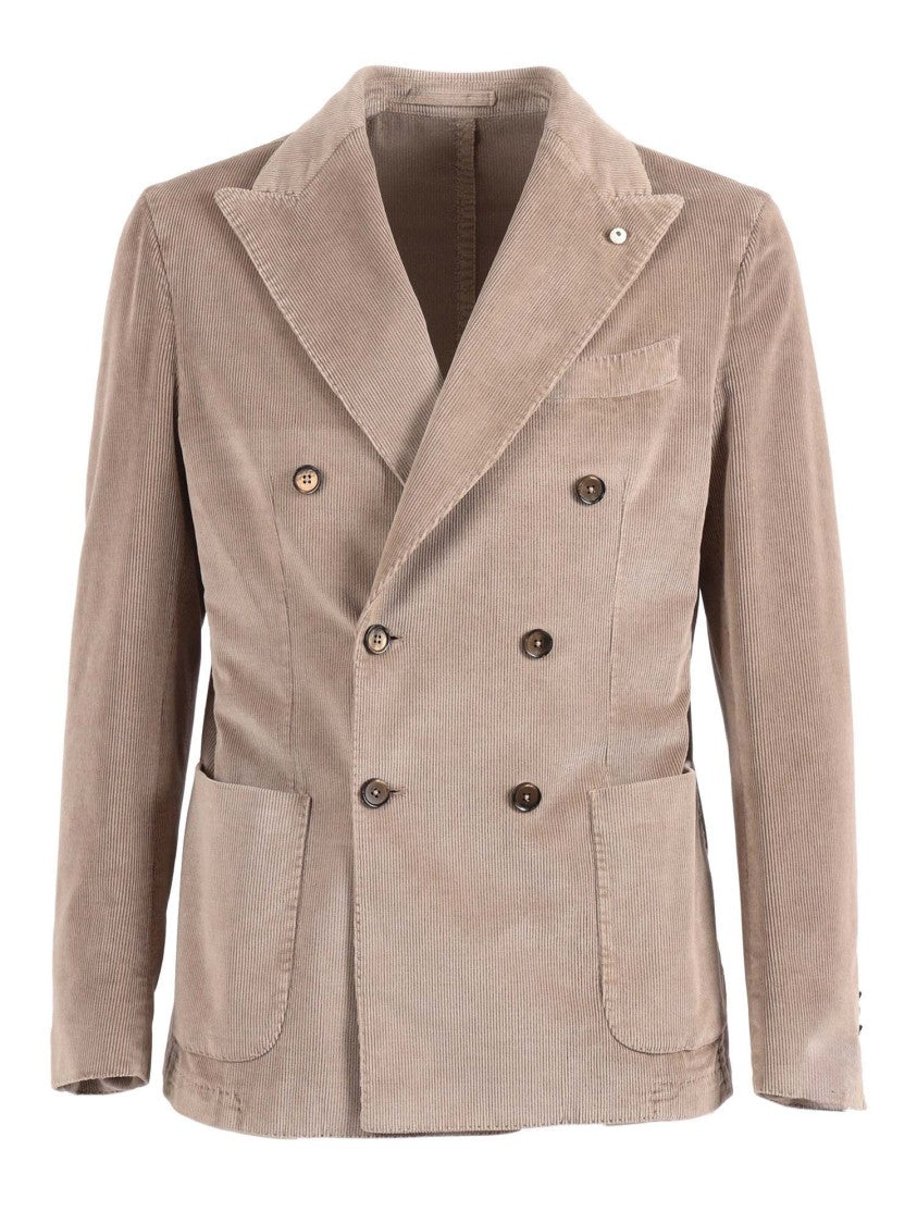 L.B.M. 1911 Double Breasted Corduroy Jacket
