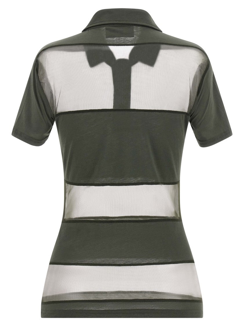 Coperni 'Sheer Striped' Polo Shirt