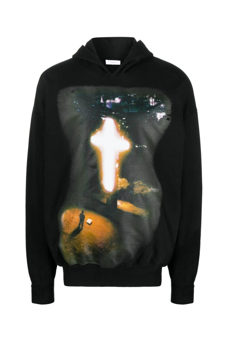 1989 Studio Black Cotton Printed Hoodie