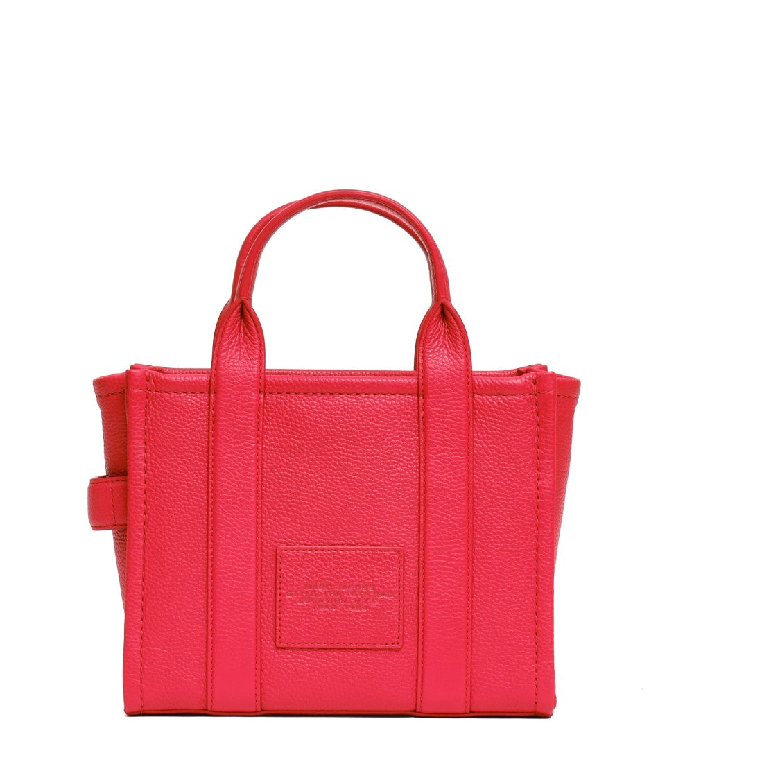 Marc Jacobs Structured Red Full-Grain Leather Small Tote Bag