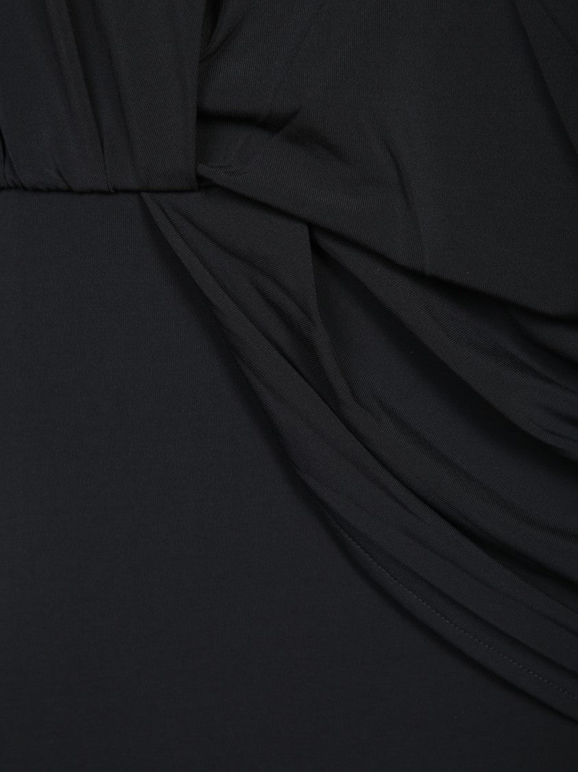 Jacquemus Fluid Draped Long Dress With Contemporary Silhouette