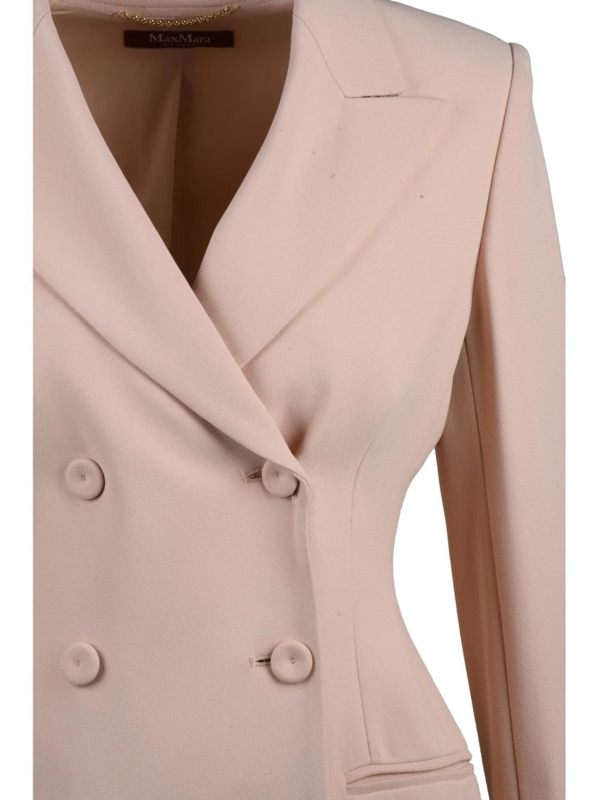 Max Mara Tailored Double-Breasted Jacket With Classic Lapel And Structured Silhouette