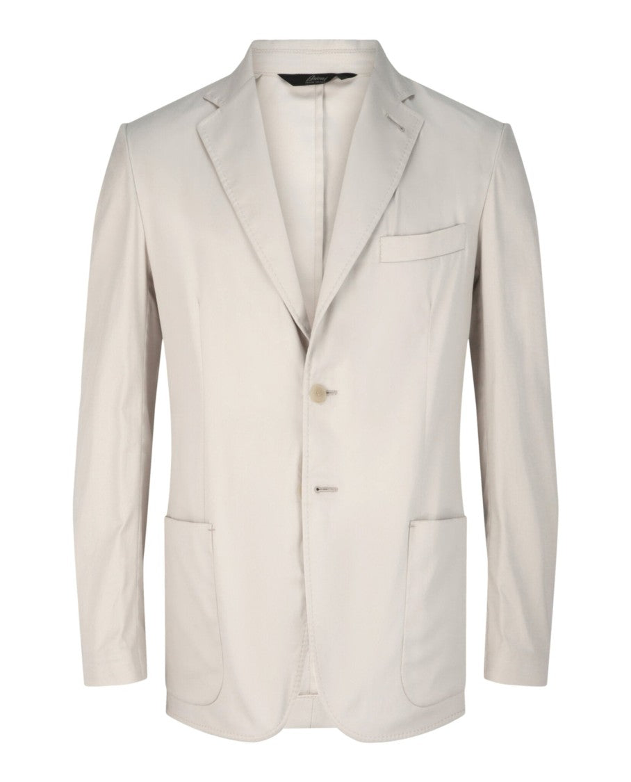 Brioni Deconstructed Single-Breasted Blazer With Notched Lapels