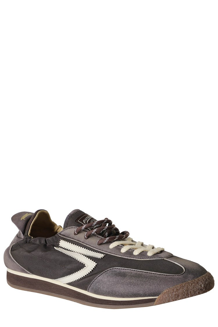 Puraai Purple 6.02 Panther Leather Accents Nylon Rubber Sneakers