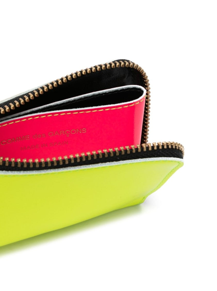 Comme Des Garçons Multicolor Compact Neon Zip-Around Wallet