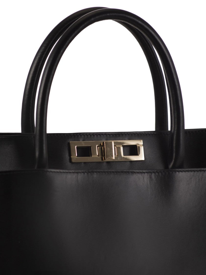 Fabiana Filippi Medium Handbag With Metal Accessory