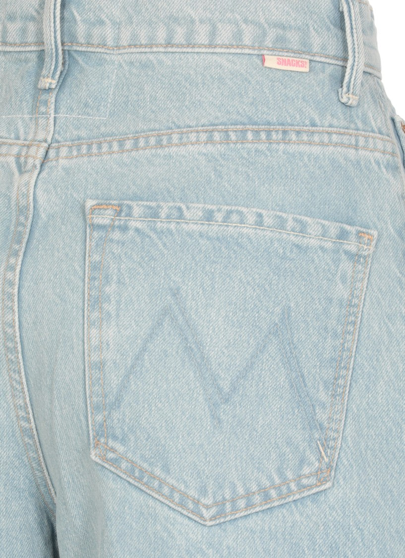 Mother Light Blue The Pony Keg Ankle Jeans