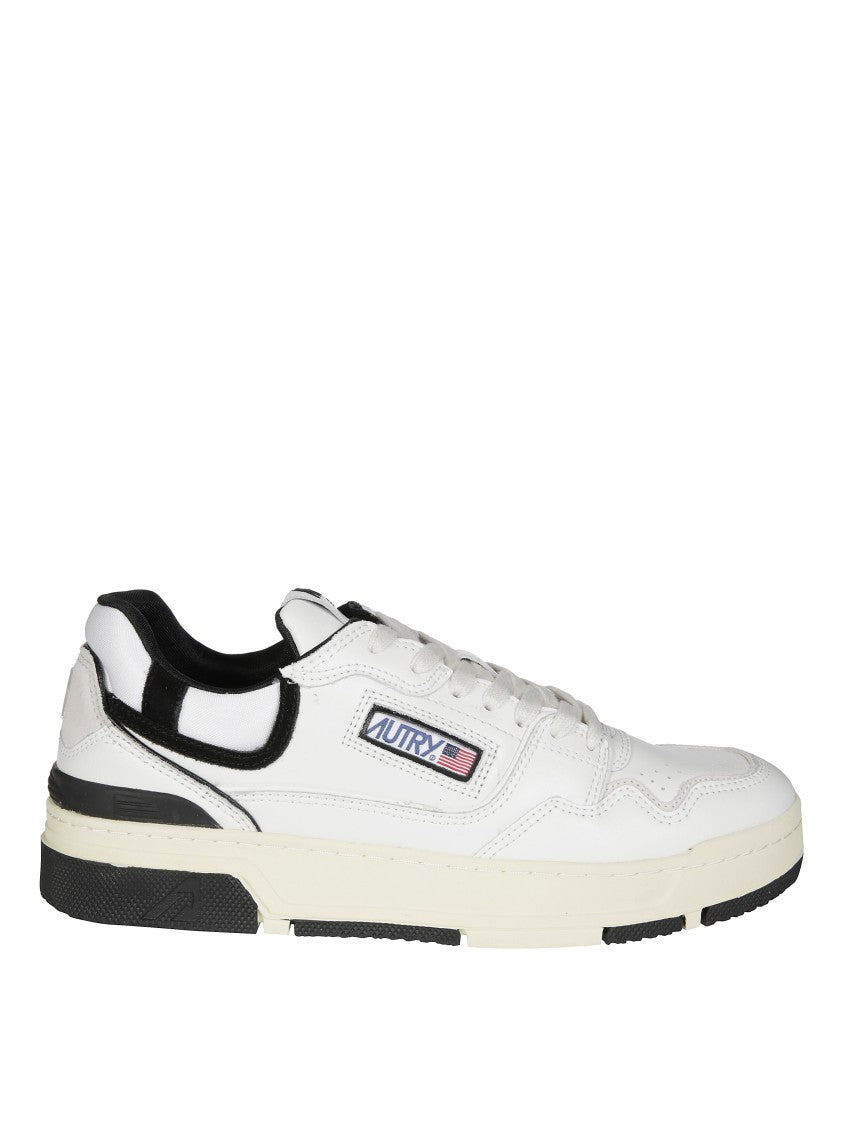Autry White Cic Low Black Accents Sneakers