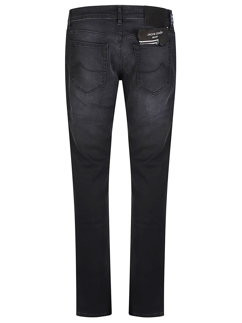 Jacob Cohen 5 Pocket Super Slim Fit Nick Slim Black Jeans