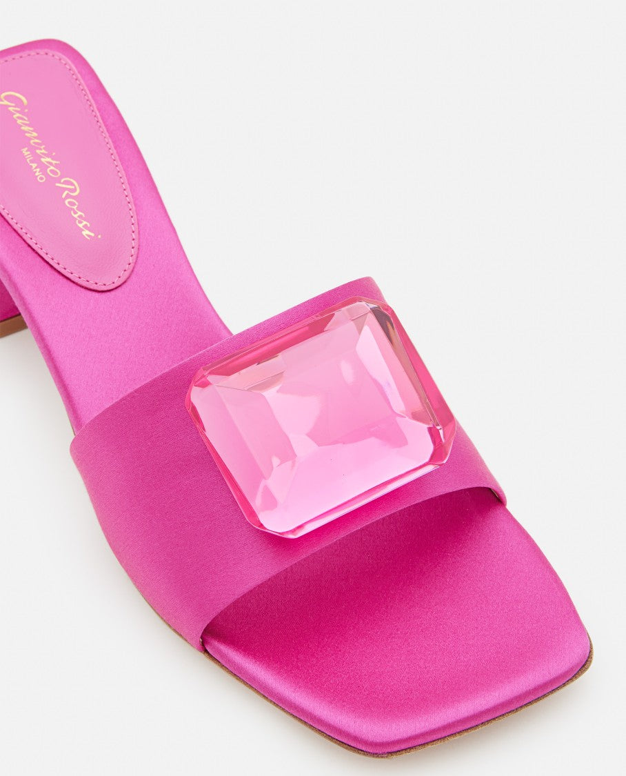 Gianvito Rossi 45Mm Satin Sandals