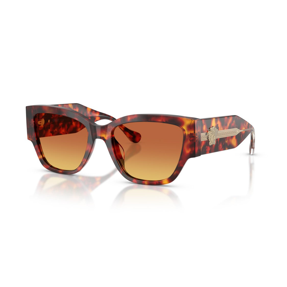 Versace 0Ve4509u Oversized Square Tortoiseshell Sunglasses