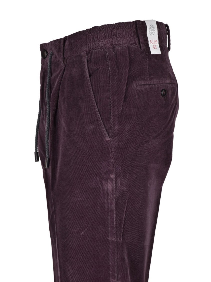 L.B.M. 1911 Purple Stretch Cotton-Blend Chino Pants