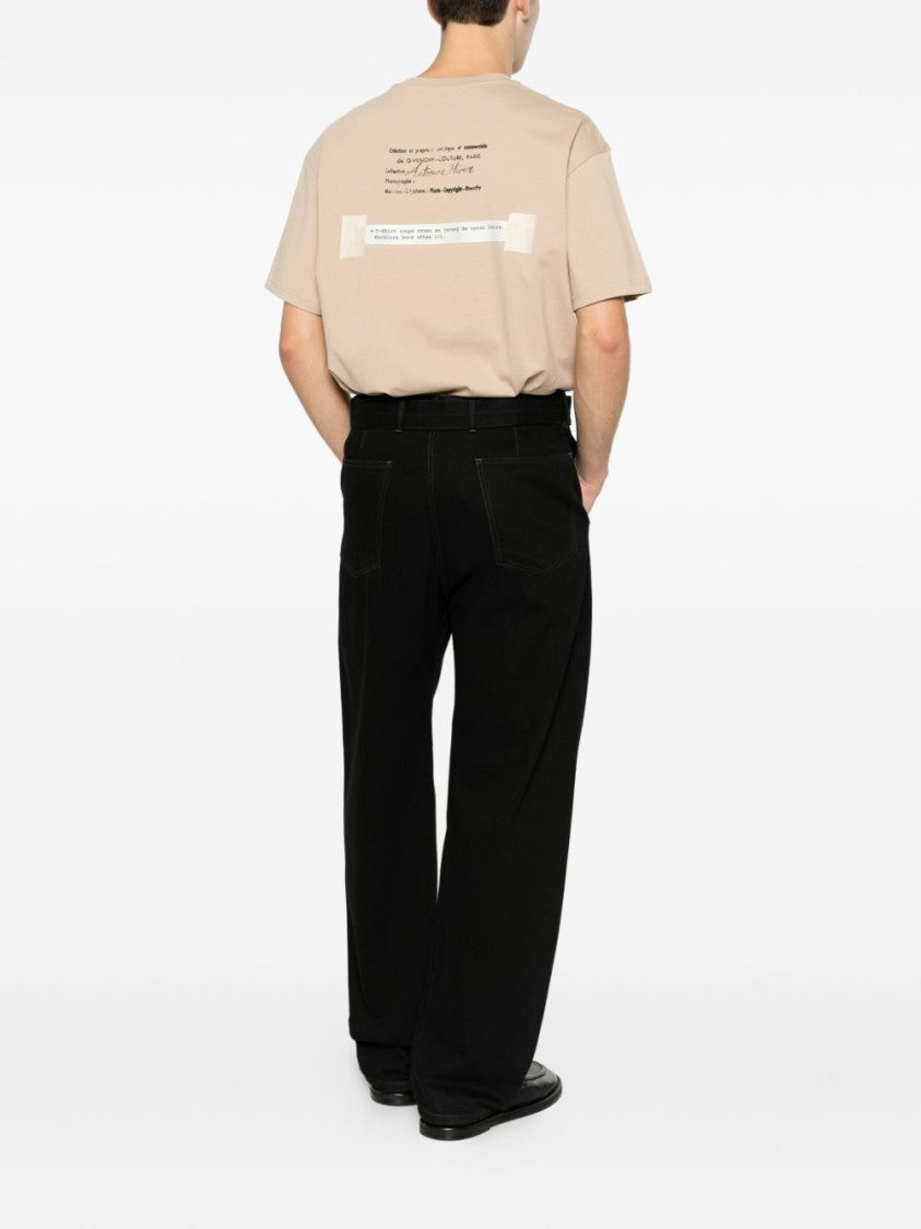 Givenchy Beige Short-Sleeve Cotton Graphic T-Shirt
