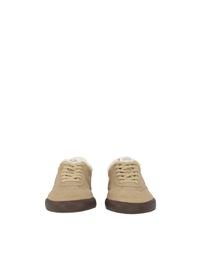 Veja Beige Volley Winter Dune Suede Plush-Lined Sneakers