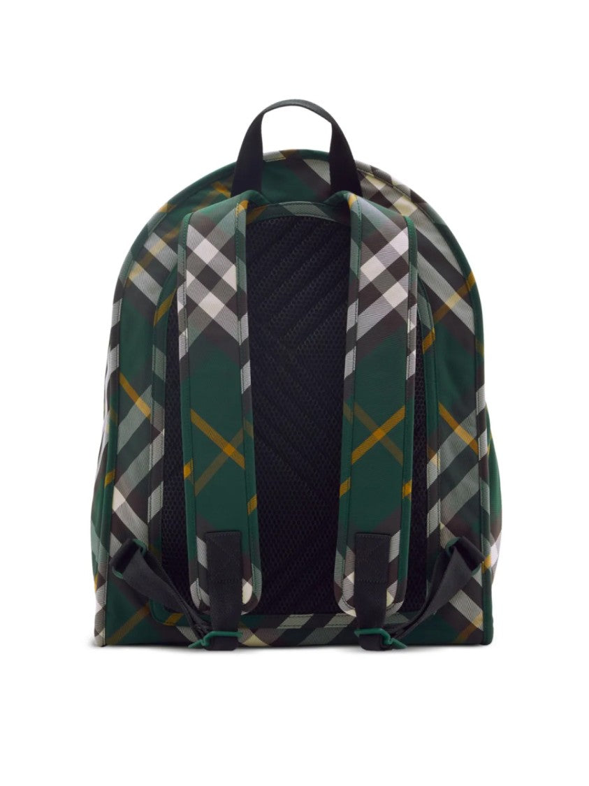 Burberry Shield Check Nylon Backpack