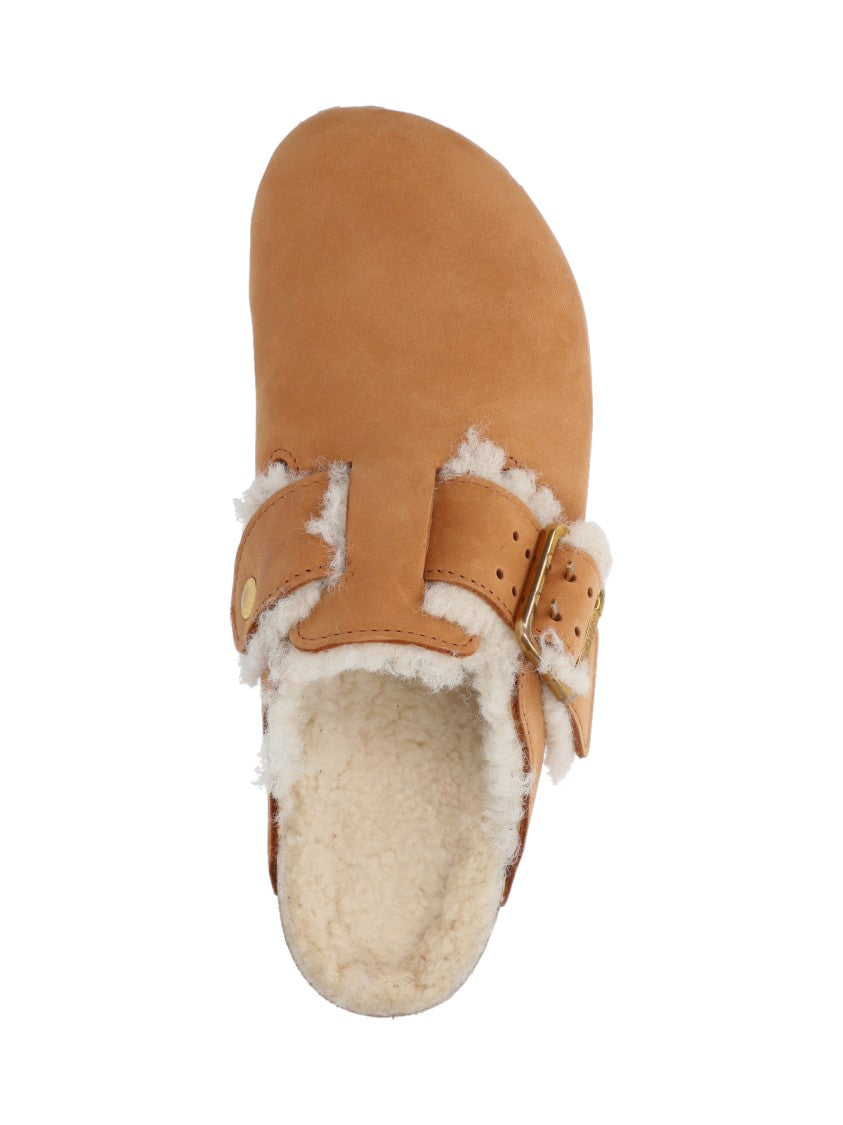 Birkenstock "Boston Bold Shearling" Mules