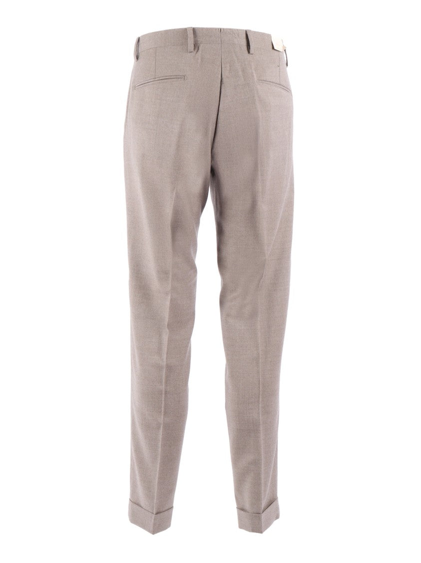 Briglia Tailored Slim Fit Trousers With Tapered Leg