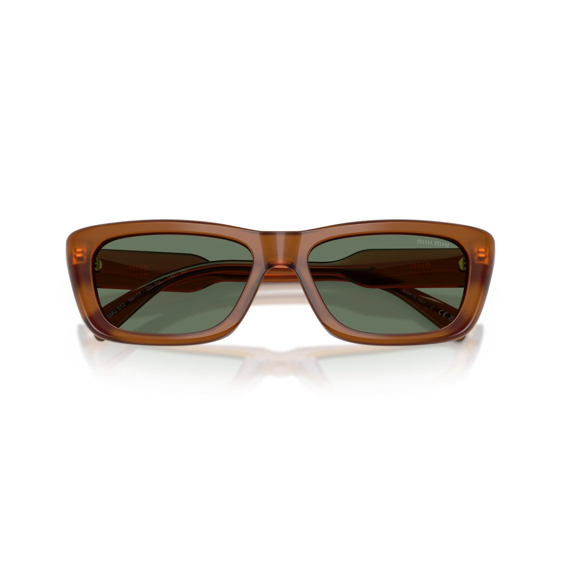 Miu Miu 0Mu B12s Thick Acetate Rectangular Sunglasses
