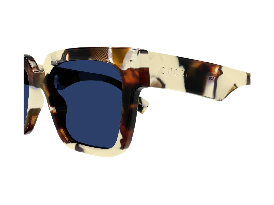 Gucci Blue Gg1626s Tortoiseshell Oversized Square Sunglasses