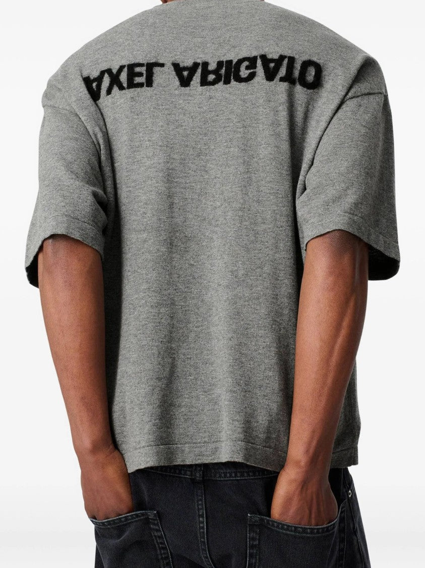 Axel Arigato Distort Knitted Back-Logo T-Shirt