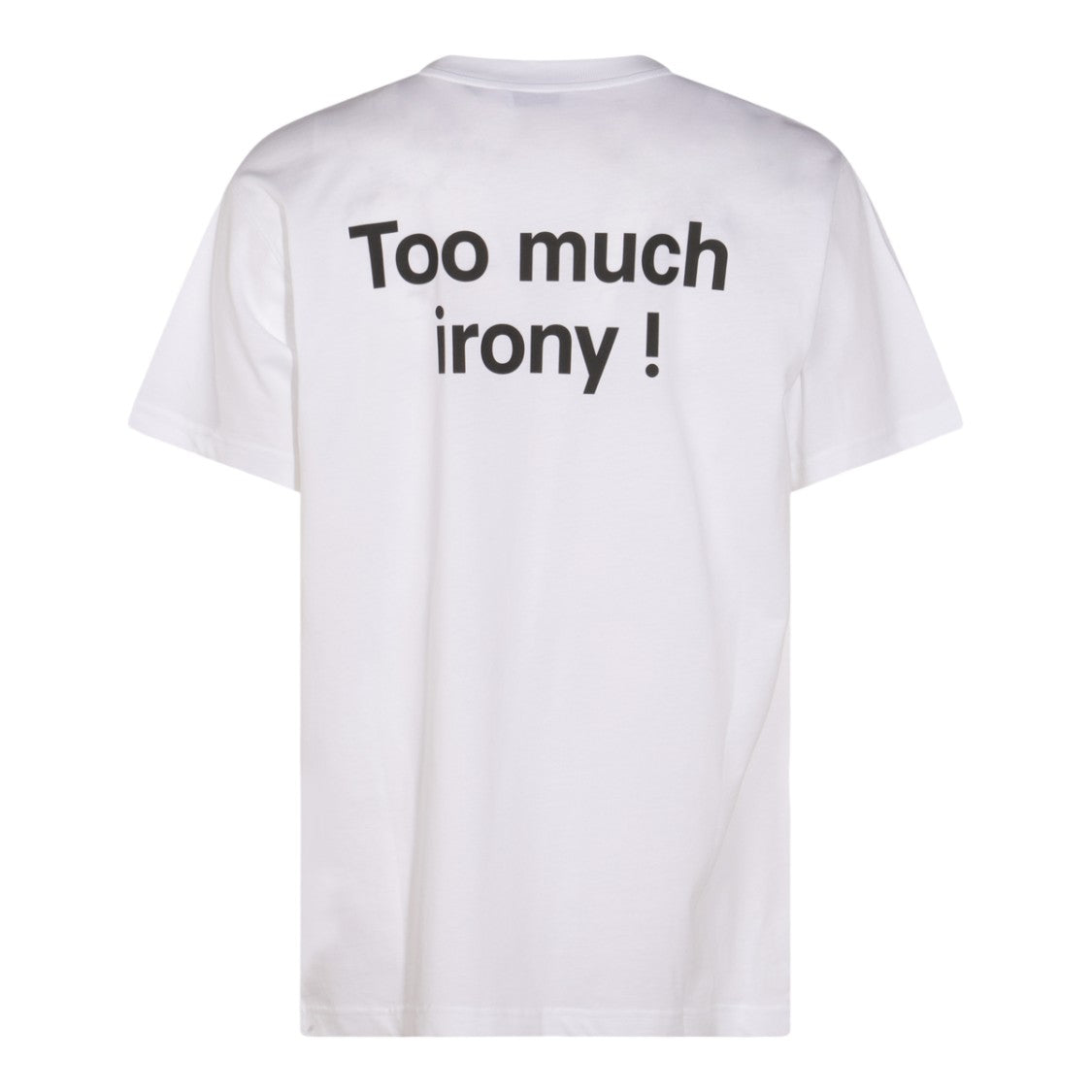 Moschino White Short-Sleeve T-Shirt With Abstract Print