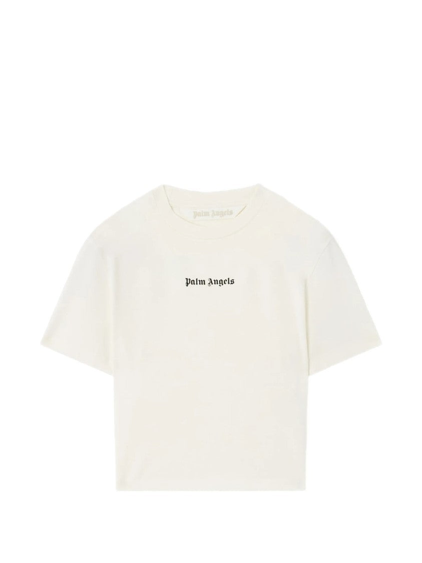 Palm Angels Classic Logo Baby Tee Cropped Shirt