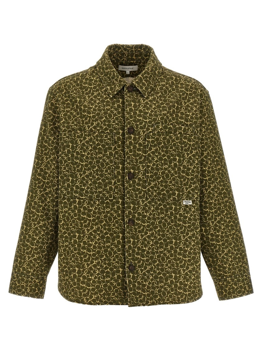 Maison Kitsuné Floral Print Overshirt