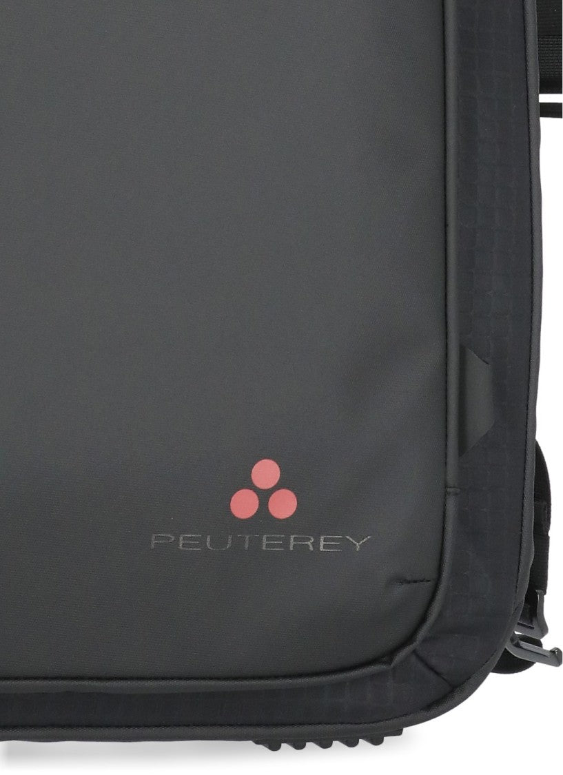 Peuterey Clapier Black Square Zip Compartments Backpack