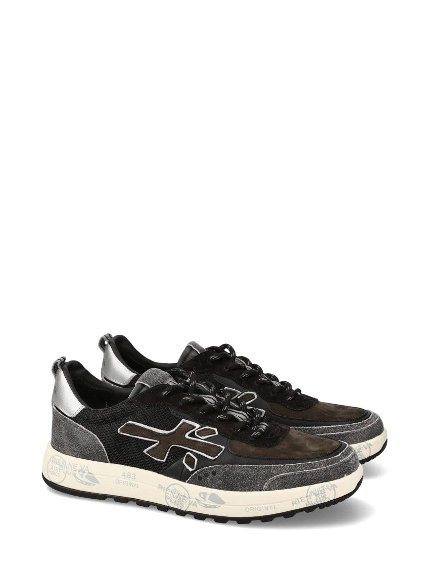 Premiata Low-Top Sneakers With Mixed Materials