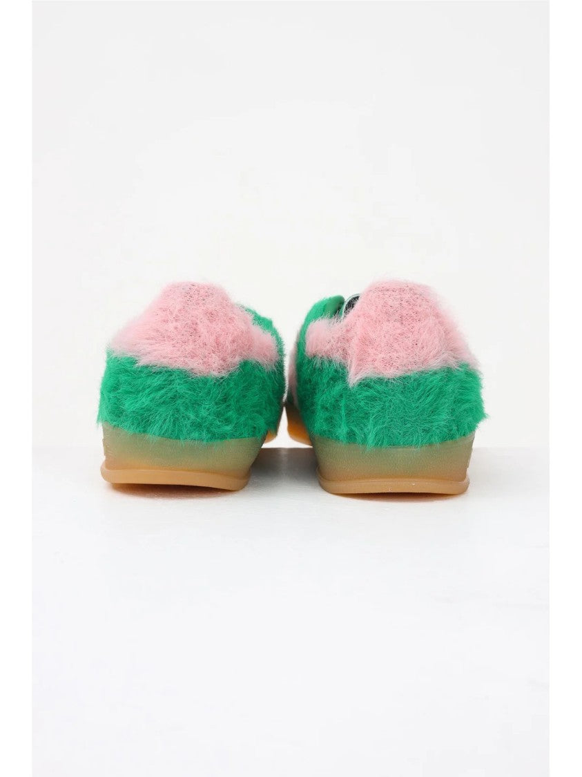 Adidas Pink Polyester-Blend Retro Sneakers