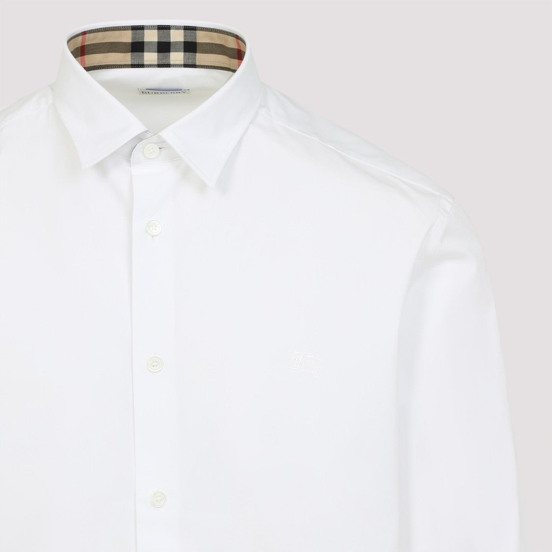 Burberry White Cotton Sherfield Shirt