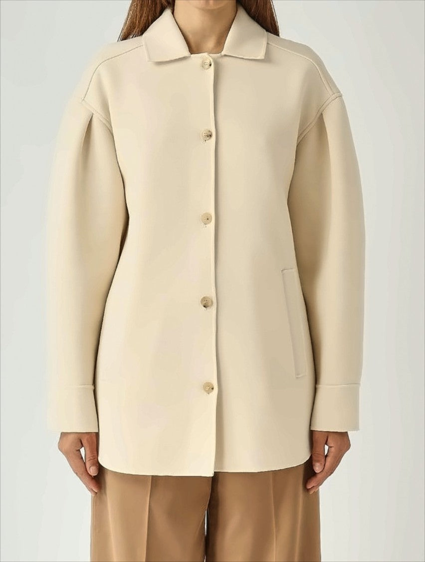 Max Mara Emblema Jacket With Gathered Pleats